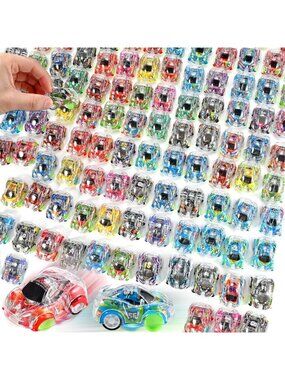 100 Mini Pull Back Cars - Fun Party Favors for Kids, Classroom Prizes & Goodie